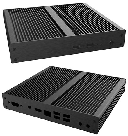 Akasa Plato NE Enclosure (1U Height, for NUC Compute 8/11) <b>[FANLESS]</b>