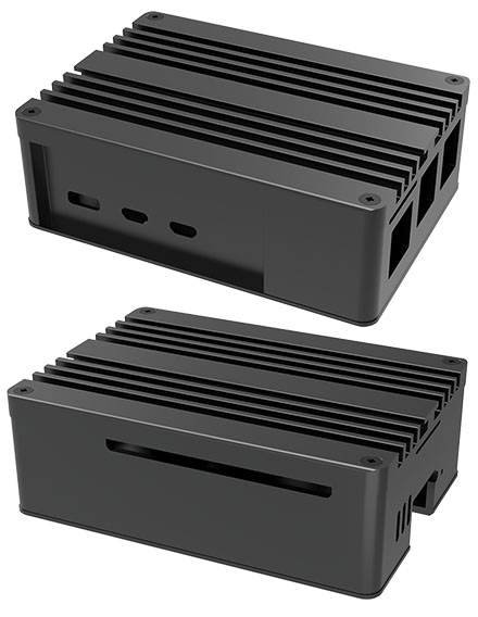 Akasa Pi-5 Pro Enclosure (for Raspberry Pi 5, Fanless) <b>[A-RA13-M2B]</b>