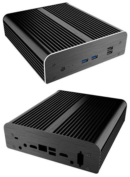 Akasa Newton S7D enclosure (for Intel NUC NUC7i5DNBE/NUC7i3DNBE, NUC7i5DNKE/NUC7i3DNKE, NUC7i5DNHE/NUC7i3DNHE) <b>[FANLESS]</b>