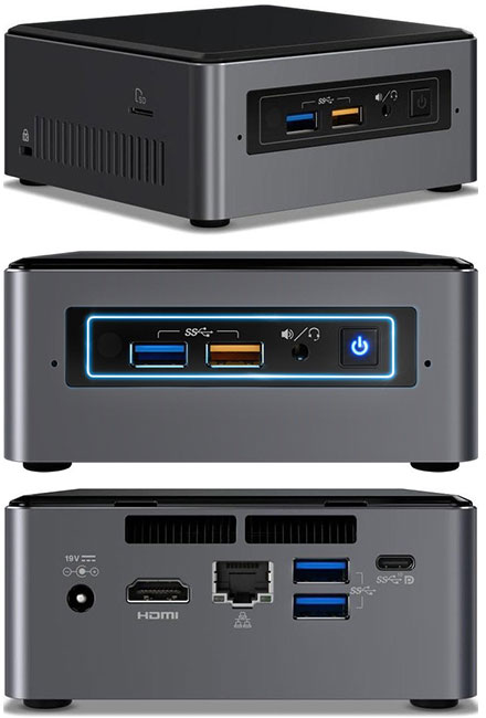 Intel NUC7i3BNHXF (Intel i3-7100U CPU 2x 2.4Ghz, 4GB RAM, 16GB Optane, 1TB HDD, Windows 10 Home)