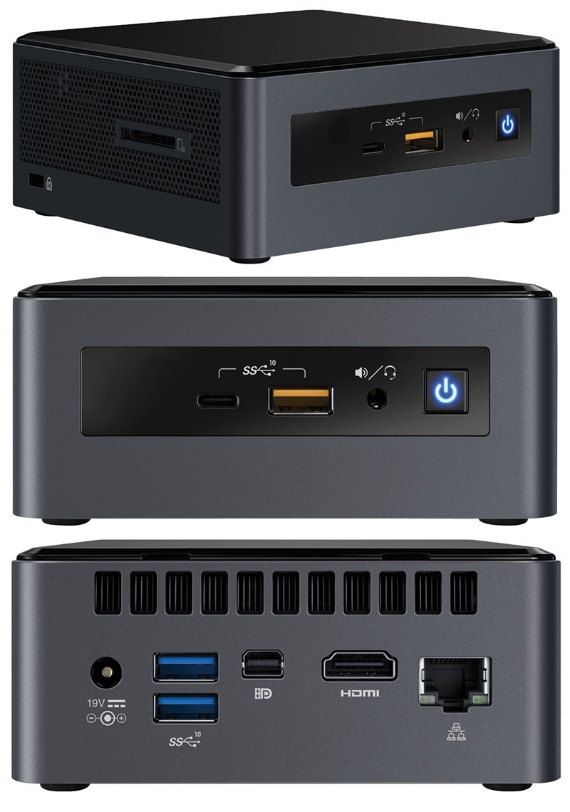 Intel NUC8i5INHP6 (Intel Core i5-8265U, 8GB RAM, 256GB M.2 SSD, AMD Radeon 540X)