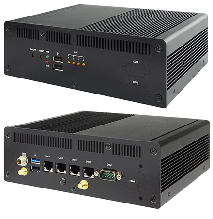 Jetway HBFDF13-6412-B (Intel Elkhart Lake) [4x Intel i225V 2.5GbE, Fanless]