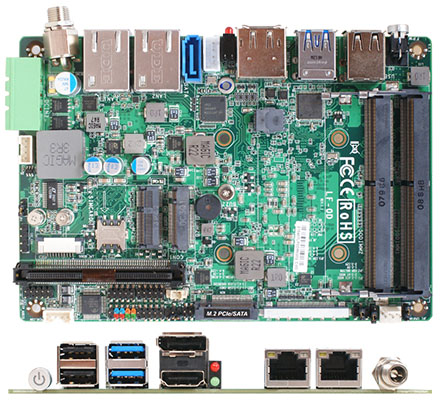 Jetway JLF0D-40 (Intel Whiskey Lake-U I5-8265U, 4x USB, 2x LAN, 12-36V DC-in)