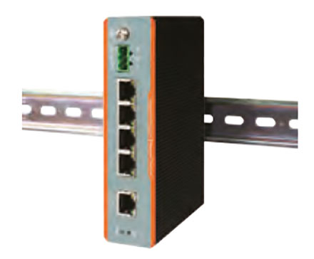 Jetway JDL105G (DIN Rail LAN Switch, 5x 1000MBit, 12-36VDC, Wide temperature range -40 to 85C)