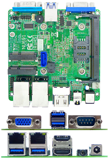 Jetway JNU691-3350 (Intel Apollo Lake)