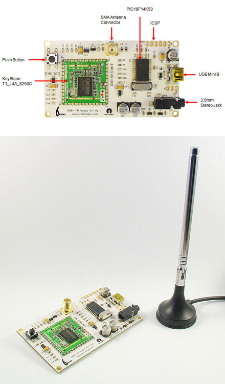 MonkeyBoard DAB DAB+ FM Digital Radio Development Board Pro with SlideShow [<b>SPECIAL</b>]