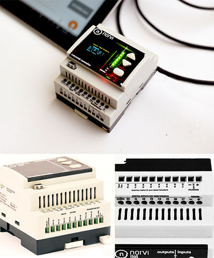 NORVI-IIOT-<b>AE01-T</b> (ESP32-WROOM32 / 8x Digital Input, 8 x Transistor Out)